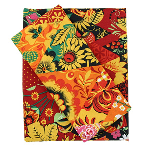 Комплект постельного белья 1,5спальный DE'NASTIA Славянские узоры микрофибра (70х70см-2шт) 100%Полиэстер C010398 000000000001118972