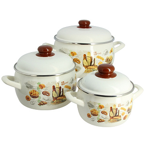 Набор посуды для приготовления 6 предметов Хлеб металлическая крышка 2426 000000000001100532