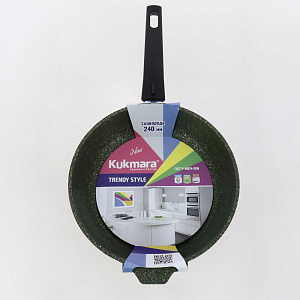 Сковорода 24см Trendy style съемная ручка антипригарное покрытие Malachite алюминий 000000000001209097
