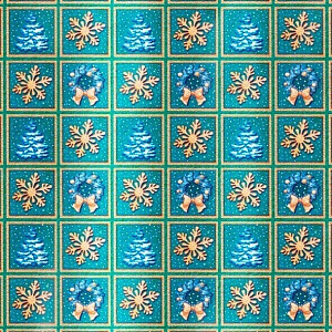 Бумага упаковочная 68,5х100см ИНТЕРПАК Еловые бусы 000000000001215334