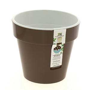 Кашпо/вставка Порто 2,4л D17,5 H16 мокко 000000000001185594