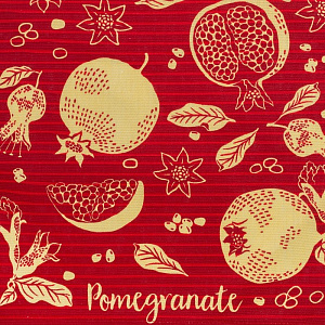 Полотенце кухонное "Доляна" Гранаты 35х60 см, 100% хл, 160г/м2   4136474 000000000001185464