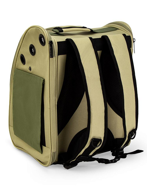 Переноска-рюкзак сетка с карманами для животных 42х30х28см микс полиэстер 000000000001229100