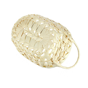 Овальная хлебница с ручками, 15?20?7 см, листья пальмы 000000000001126336