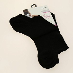 Носки женские р.38-40 PIERRE CARDIN Майа укороченные черные 95%хлопок 5%эластан 000000000001198275