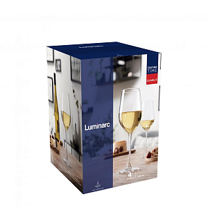 ВРЕМЯ ДЕГУСТАЦИЙ Набор бокалов для вина 4шт 350мл LUMINARC Шабли стекло 000000000001201053