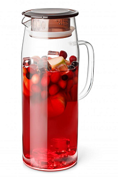 Кувшин с крышкой 1500мл APOLLO Gros стекло в крышке кувшина находится сито для фильтрации крупных частиц GRS-150 000000000001197688