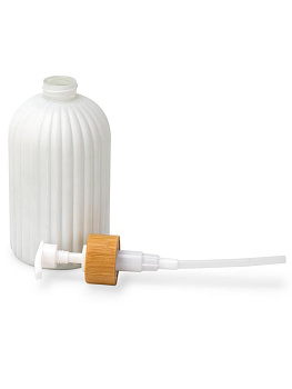 Диспенсер для жидкого мыла 400мл 7х7х17см белый стекло/полипропилен 000000000001229361