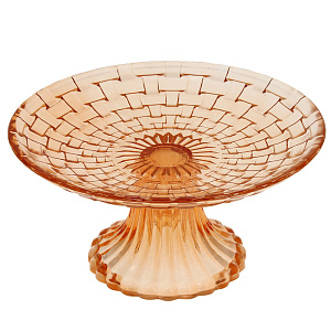 Блюдо на ножке Orange МФК, 20 см, стекло 000000000001161883