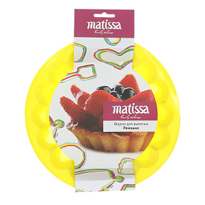 Форма для выпечки Ромашка Matissa, зеленый, 23х4 см, силикон 000000000001134738