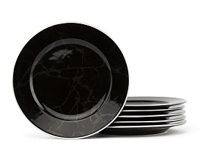 Набор столовой посуды 19 предметов TULU PORSELEN Lale with gold rim фарфор 000000000001212895