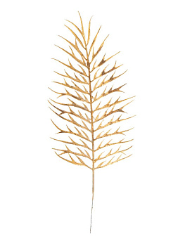Ветка декоративная Ветка иглицы 12х28см Блеск микс золото/серебро 000000000001209777