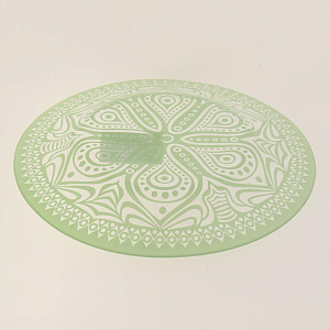 BOHO Тарелка десертная 19,5см PASABAHCE зеленый стекло 000000000001177392