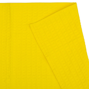 Полотенце кухонное 37х60см СОФТИ крупная вафля жёлтое 100% хлопок 000000000001212677