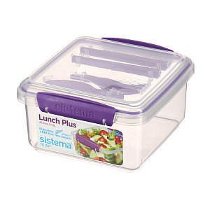 Ланчбокс с приборами To-Go Sistema, 1.2л 000000000001143678