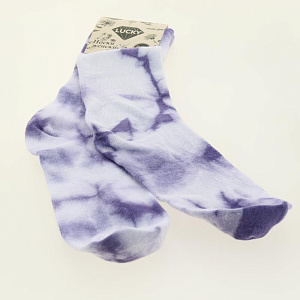 Носки женские р.36-39/23-25 LUCKY высокие Тай дай 72%хлопок 26%полиэстер 2%эластан 000000000001209521