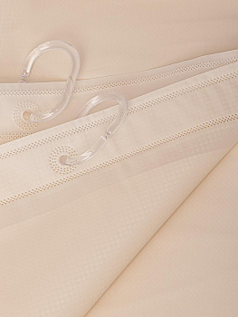 Шторка для ванной 180x200см DE'NASTIA с рельефным рисунком бежевый пева 000000000001201064