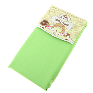 Простынь DE'NASTIA 150х215см салатовый 100%Микрофибра C010307 000000000001109593