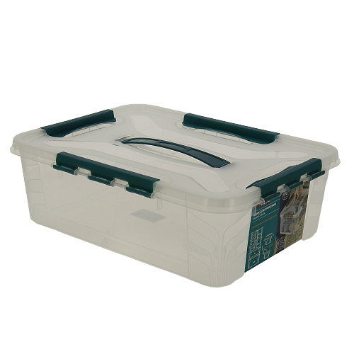 Ящик для хранения универс с замками "Grand box", 390х290х124мм, 10л 4332003 000000000001190482