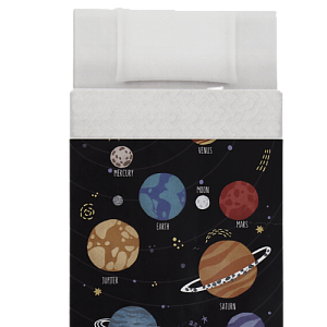 Покрывало 1,5 спальное 145х210см "Этель" Planet микрофибра 5430010 000000000001203356