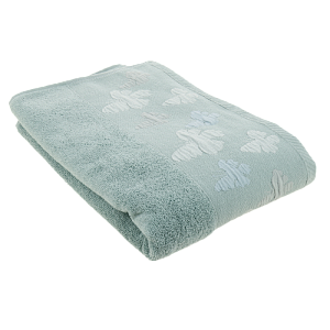 Полотенце 70х130см Dina Me бордюр бабочки мятное 100% хлопок 000000000001208692