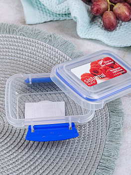 Контейнер для СВЧ 200мл SISTEMA Klip it прямоугольный. Можно использовать в микроволновой печи без крышки. Пластик. 000000000001142878