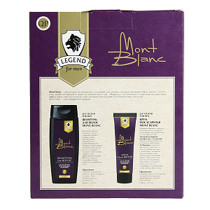 ПН17 Q.P. Legend  Mont blanc (шампунь 250 мл+крем после бритья 100 мл) 000000000001154243