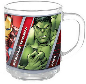 Набор детский посуды PRIORITY Мстители стекло 000000000001193699