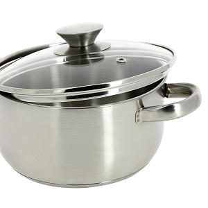 Кастрюля со стеклянной крышкой Алко, 2.4л 000000000001121323