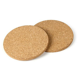 Набор подставок под горячее 2шт 10см пробка 000000000001215739