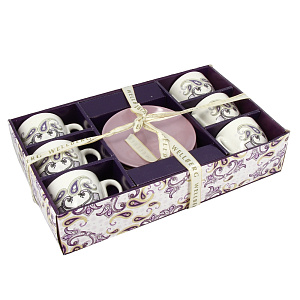 Чайный набор Wellberg, 220мл, 12 предметов 000000000001154651