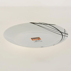 DOMITILLE BLACK Тарелка обеденная 25см P3360 000000000001188617