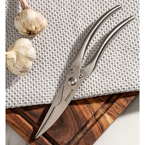 Ножницы кухонные 24,5x3,5x1,4см DE'NASTIA металлик нержавеющая сталь 000000000001225973