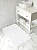 Коврик для ванной 60x100см DE'NASTIA Софт Микрополи белый хлопок 35%/полиэстер 65% 000000000001219252
