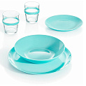 DIWALI LIGHT TURQUOISE Тарелка обеденная 25см LUMINARC опал 000000000001186958