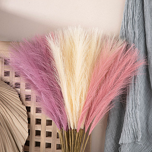 Цветок искусственный Пампасная трава 56,5см бежевая 000000000001221562