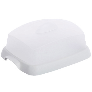 Масленка 16,7x12,1x6,9см MARTIKA Таира светло-серая пластик 000000000001211067