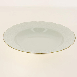 IREM Тарелка суповая 22см Отводка золото костяной фарфор BNIRM22CK520 000000000001189497