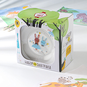 БАЛЕРИНЫ Набор для завтрака 3 предмета ОСЗ стекло 000000000001219520