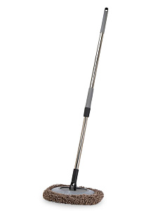 Швабра ЁЖ с телескопической ручкой 29х22см/90-130см серый металл/пластик_ST 000000000001228745