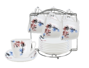 Набор чайный 12 предметов LADINA REGULAR металлическая подставка опал 3687 000000000001200738