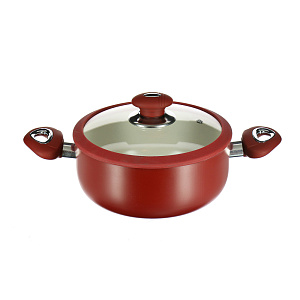 Кастрюля с крышкой 4л БИО КЕРАМИКА алюминий M07072 000000000001076968