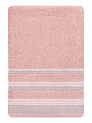 Полотенце махровое LUCKY Бордюр точки 450gsm 70x140 100% хлопок, розовый D100294 000000000001227637