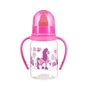 Бутылочка с соской от 0 месяцев Веселые животные Lubby, 250мл 000000000001135409