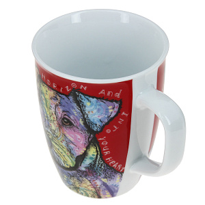 Кружка Пес на красном Коралл, 340мл 000000000001166705