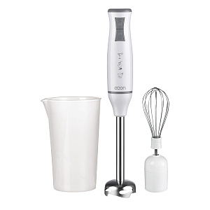 Блендер погружной 700мл 700Вт ECON импульсный режим работы 2-скорости насадка-блендер и съемная насадка-венчик из нержавеющей стали белый пластик 000000000001214158