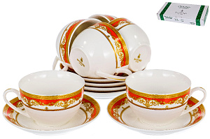 Набор чайный 12 предметов (чашка 240мл-6шт/блюдце-6шт) BALSFORD Эстелла Марианна подарочная упаковка фарфор 000000000001197868