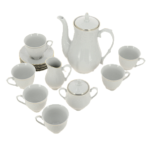 Cmielow Rococo 3604 Н-р 15 предметов  Кофейный сервиз 15пр 08867 000000000001172705