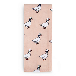 Полотенце кухонное 35х60см СОФТИ Гуси бежевый хлопок 100% 000000000001218590