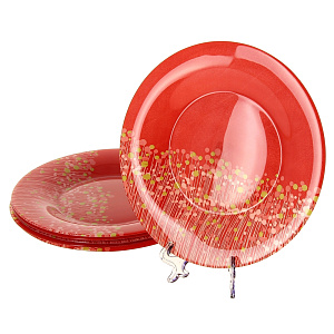 Столовый набор Flowerfield Red Luminarc, 19 предметов 000000000001060749